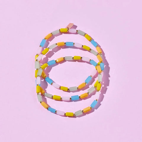 Neon Lights Stretch Bracelet 3 Pack