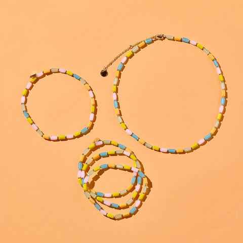 Neon Lights Stretch Bracelet 3 Pack