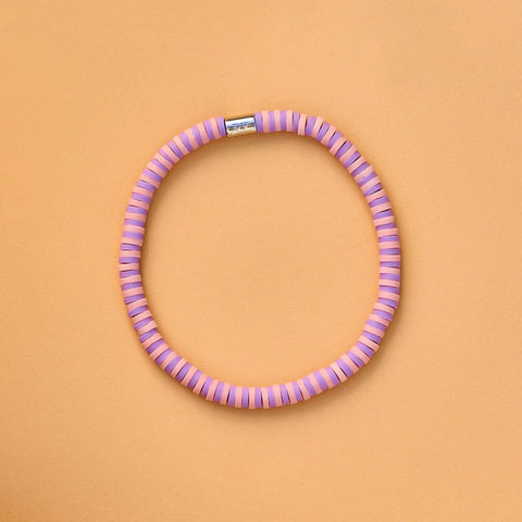 Violet Sunrise Seascape Stretch Bracelet