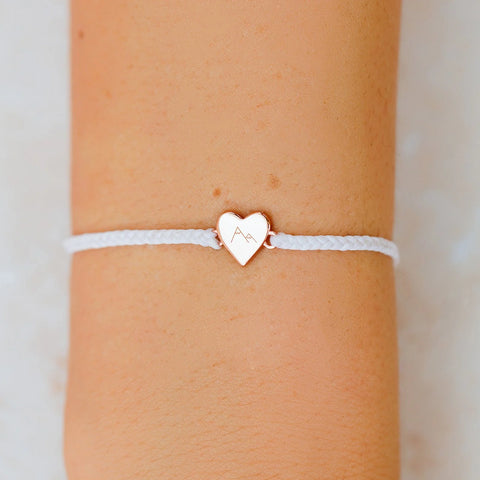 Engravable Heart Charm Bracelet