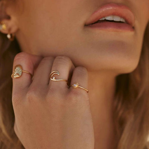 Diamond Wave Ring