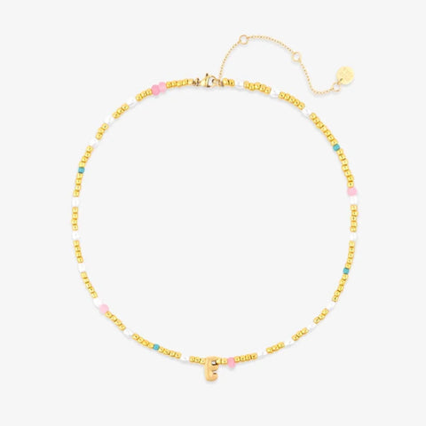 Initial Pearl & Seed Bead Choker
